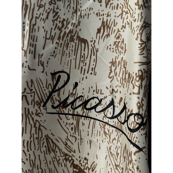Vintage 90's 80's Y2K PICASSO Satin Bomber Jacket M Lg Women's Art Wear All Over - Picture 5 of 10